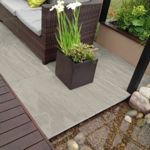 Talasey _ Porcelain 'Vitripiazza Cava' Kandla Grey-PAVING SLABS