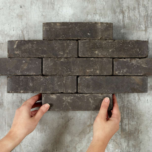 London Stone _ Tumbled Clay Charcoal Grey - CLAY PAVERS