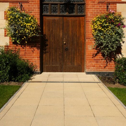 Brett Paving _ Concrete 'Chaucer' Buff - PAVING SLABS