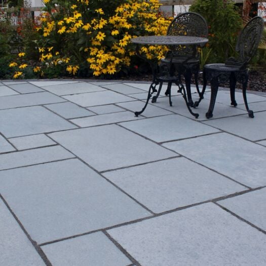 Natural Paving _ Riven Limestone 'Classicstone' Steel Blue-PAVING SLABS