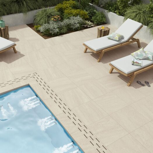 Paving Superstore _ Porcelain 'Italiano Courtyard' Sand - PAVING SLABS