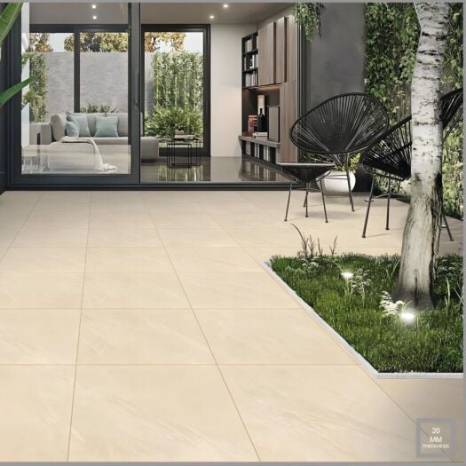 Paving Superstore _ Porcelain 'Select Range' County Crema - PAVING SLABS