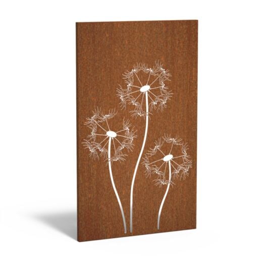 Adezz _ Corten Steel-Decorative Wall Panel-Dandelion-WALLING