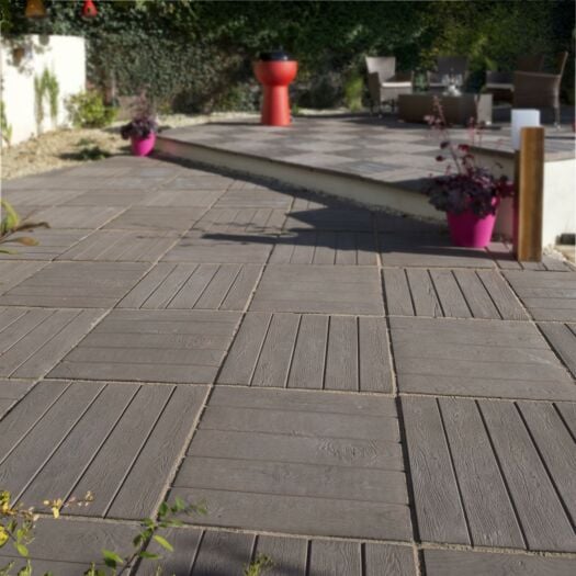 Bowland Stone_Concrete 'Deckpave' Brown Oak-PAVING SLABS