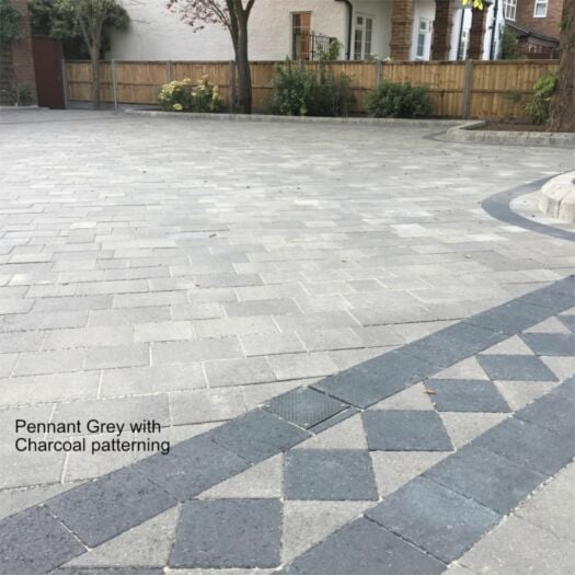 Marshalls Paving _ Concrete 'Drivesett Savanna' Pennant Grey - BLOCK PAVING