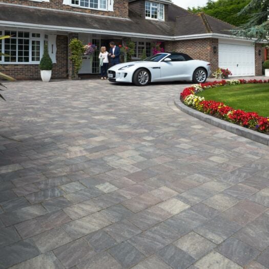 Marshalls Paving _ Concrete 'Drivesett Natrale' Slate - BLOCK PAVING