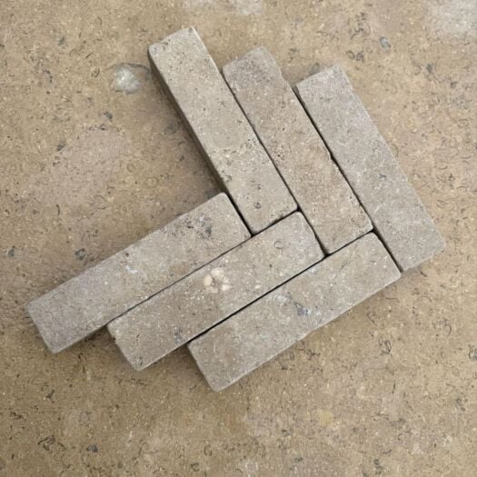 Paving Superstore _ Tumbled Egyptian Limestone 'Select Linear Range' Sinai Pearl - BLOCK PAVING