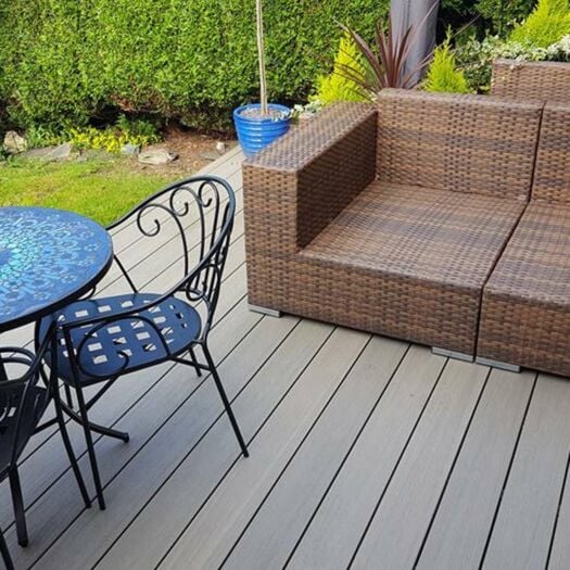 Ecoscape UK _ Composite Decking - 'Forma' Decking Kit Silver Birch