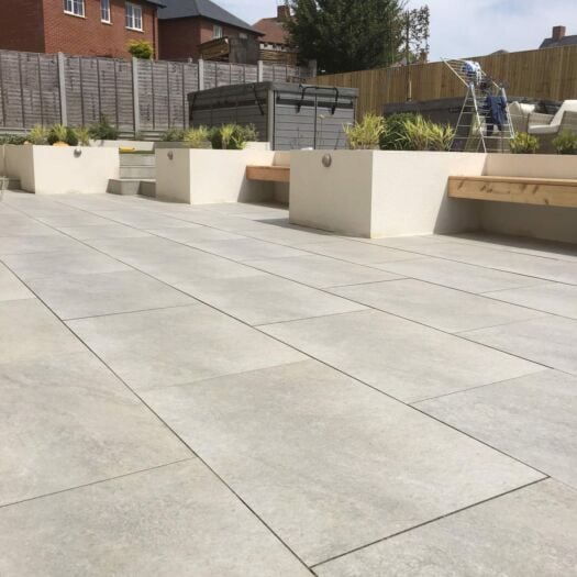 Paving Superstore _ Porcelain 'Fusion' Grey - PAVING SLABS