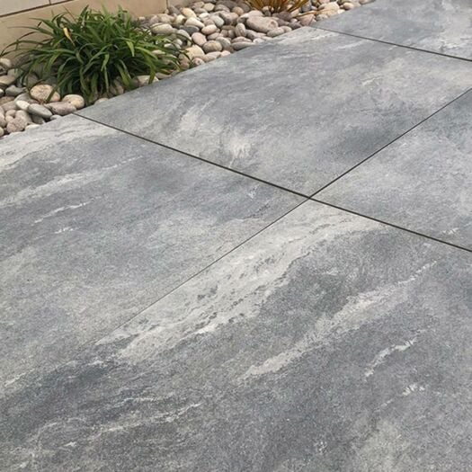 Paving Superstore _ Porcelain 'Fusion' Magma Grey - PAVING SLABS