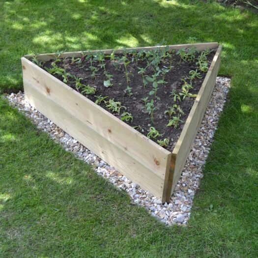 Greena_Triangle Pressure Treated Timber Raised Bed-Medium