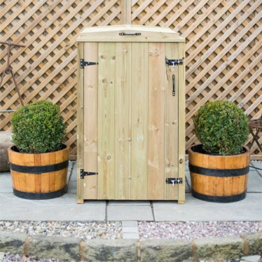 Garden Village _ Chatburn Single Wheelie Bin Store 