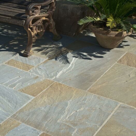 Strata Paving _ Riven Sandstone 'Whitchurch Range' Glendale-PAVING SLABS