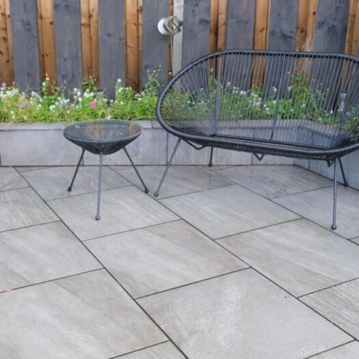 Talasey _ Porcelain 'Vitripiazza Anno' Grafite - PAVING SLABS