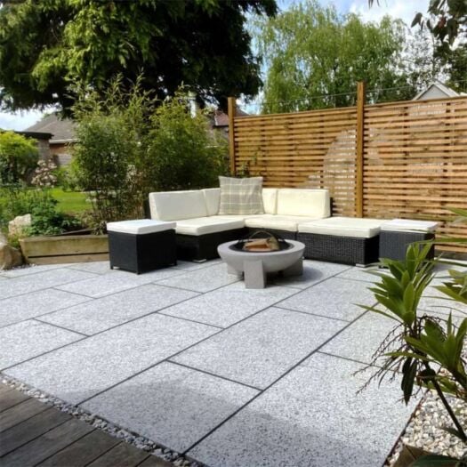 Paving Superstore _ Flamed Granite 'Element Range' Silver Grey - PAVING SLABS