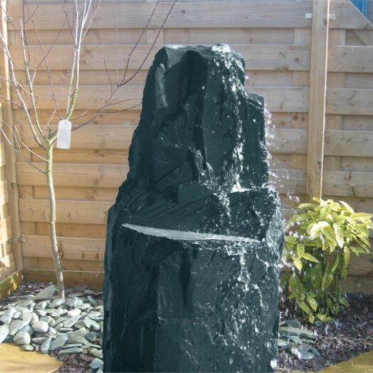 Green Slate Monolith Drilled