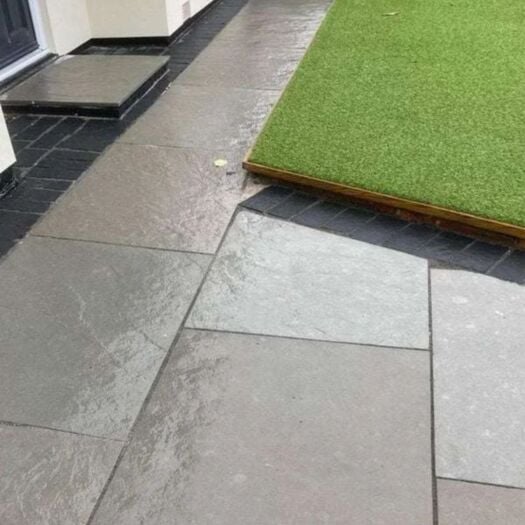 Paving Superstore _ Riven Limestone 'Element Range' Grey- PAVING SLABS
