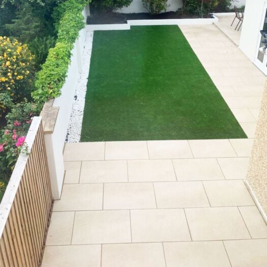 Paving Superstore _ Porcelain 'Select Range' Hammer Stone Beige - PAVING SLABS / BORDER TILES