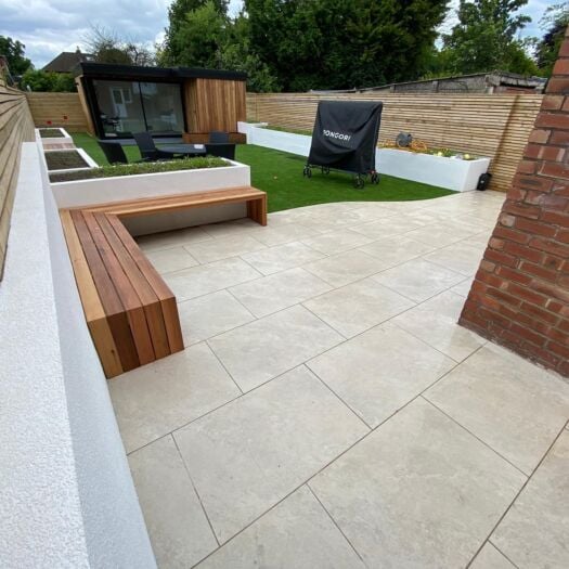 Paving Superstore _ Porcelain 'Select Range' Himalayan White - PAVING SLABS