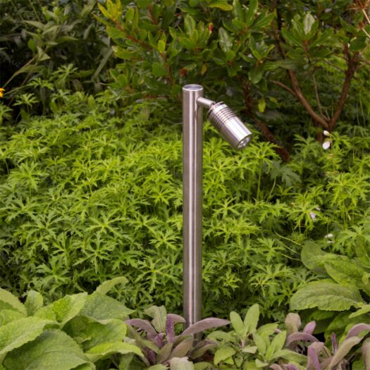 Hunza_PURE LED Euro Single Pole Lights-Stainless Steel-Garden Lighting