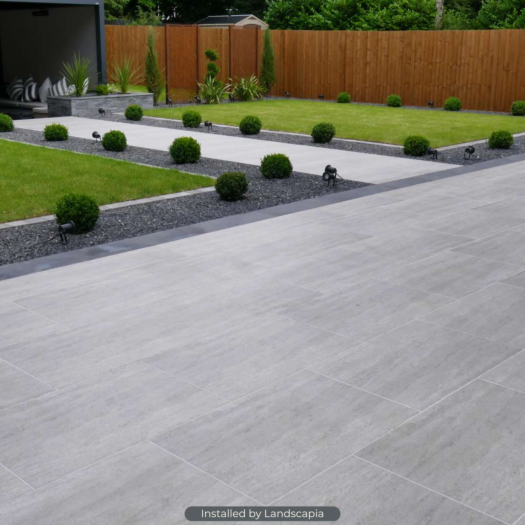 London Stone _ Porcelain Travertine Dark - PAVING SLABS