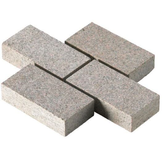 Paving Superstore Pro Range _ Granite 'DRIVEWAY 50' Pink - BLOCK PAVING / SAWN SETTS