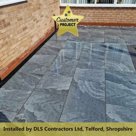 Paving Superstore _ Porcelain 'Select Range' Brazilian Black - PAVING SLABS