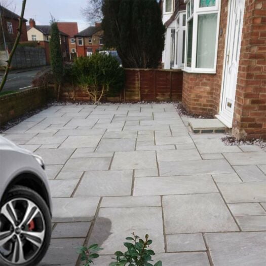 Paving Superstore _ Riven Sandstone 'Select Driveway Range' Kandla Grey - DRIVEWAY SLABS