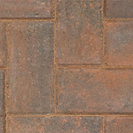 Marshalls Paving_Concrete 'Keyblok' Burnt Ochre-BLOCK PAVING