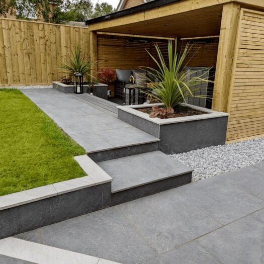 Talasey _ Porcelain 'Vitripiazza Bellezza Lite' Lago - PAVING SLABS