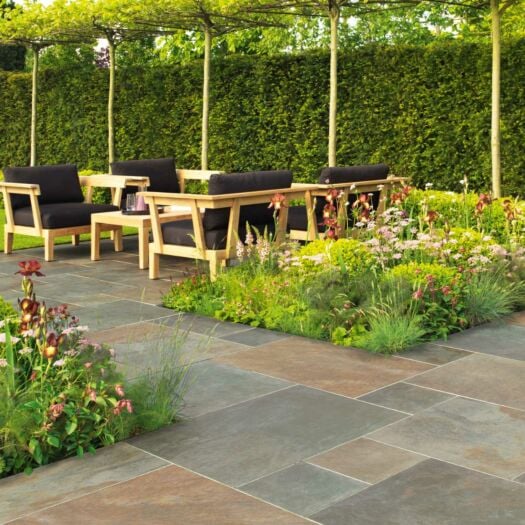 Stonemarket Paving _ Porcelain 'Lucent Vitrified' Copper - PAVING SLABS