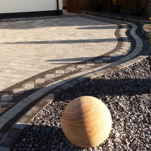 Brett Paving _ Concrete 'Lugano' Misty Grey - BLOCK PAVING