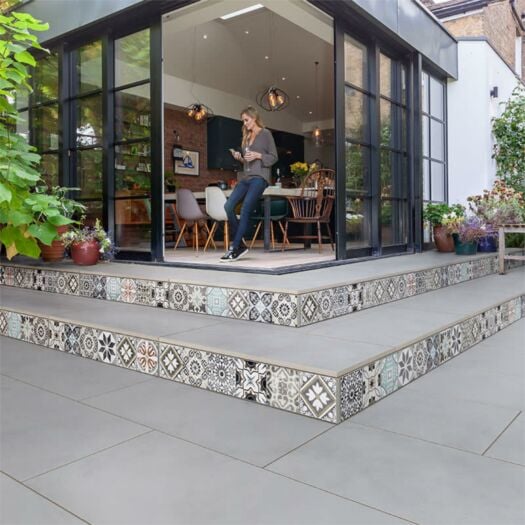 Marshalls Paving _ Porcelain 'Symphony Matte Vitrified' Deco - PAVING SLABS