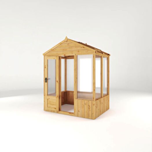 Mercia _ Woodsman Apex Polycarbonate - Greenhouse