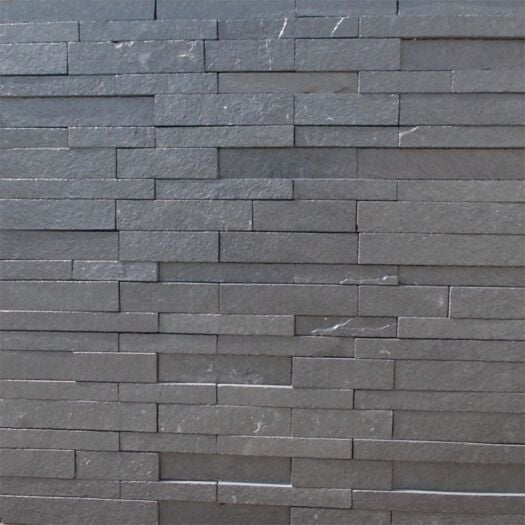 Strata Paving_Limestone 'Meridian Split Face' Black-WALL CLADDING