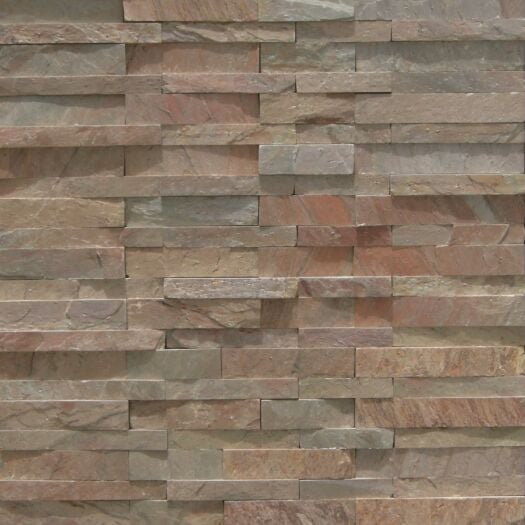 Strata Paving_Quartzite 'Meridian Split Face' Copper-WALL CLADDING