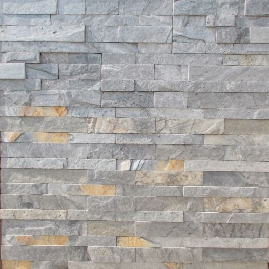 Strata Paving_Quartzite 'Meridian Split Face' Silver Grey Wall Cladding