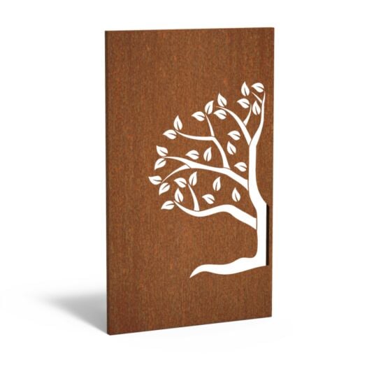 Adezz _ Corten Steel - Decorative Wall Panel - Mulberry Half Left - WALLING