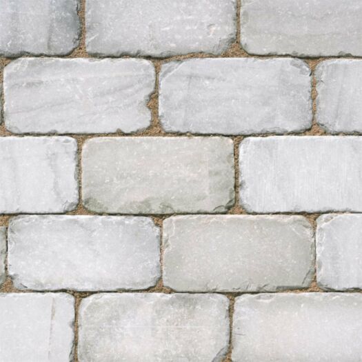 Marshalls Paving _ Antique Sandstone 'Natural Stone Sawn Setts' Silver Birch-BLOCK PAVING