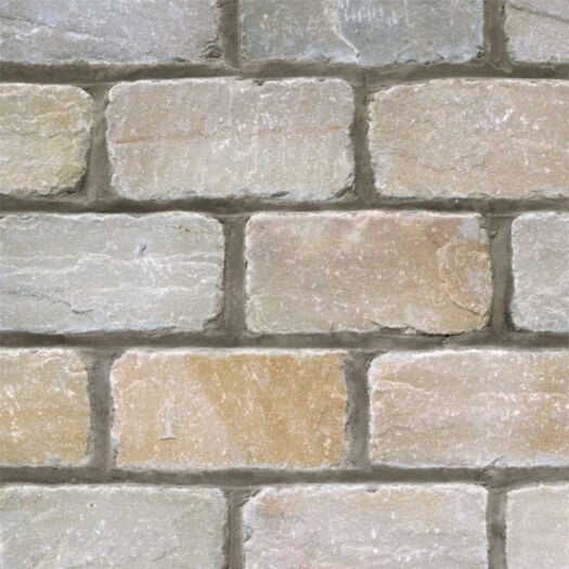 Marshalls Paving _ Riven Sandstone 'Natural Stone Setts' Autumn Bronze - BLOCK PAVING