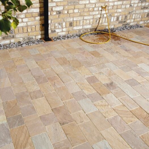 Natural Paving _ Riven Sandstone 'Fossestone' Orchard - BLOCK PAVING