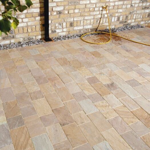 Natural Paving_Riven Sandstone 'Fossestone' Orchard-BLOCK PAVING