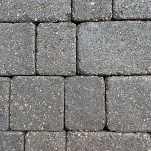 Breedon Paving _ Concrete 'Norfolk Rumbled' Charcoal - BLOCK PAVING