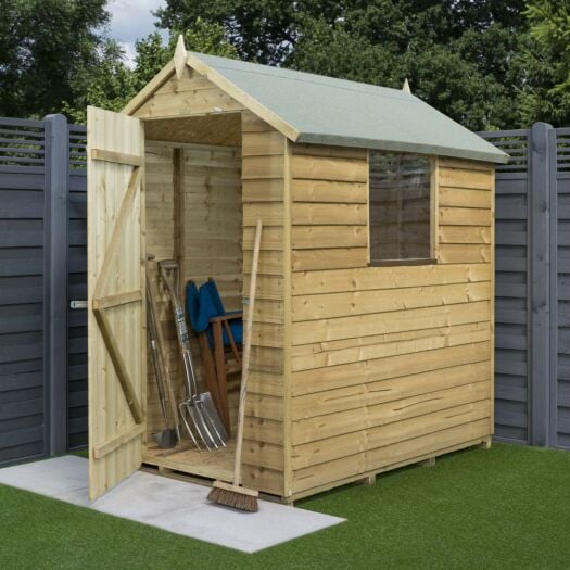 Rowlinson_Overlap Pressure Treated Shed 6 x 4