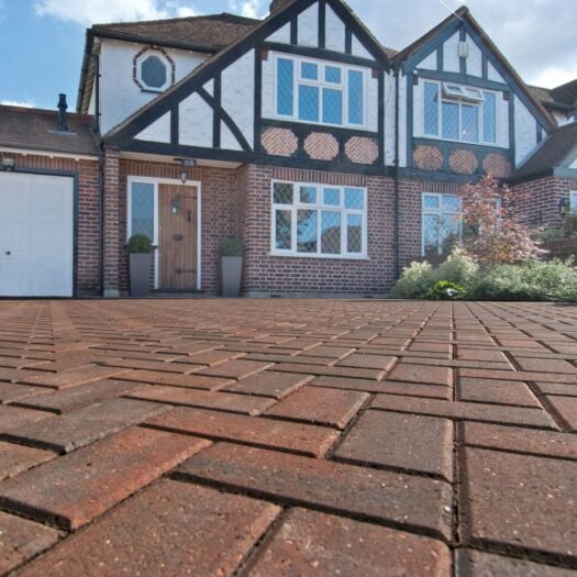 Brett Paving _ Concrete 'Omega' Burnt Oak - BLOCK PAVING