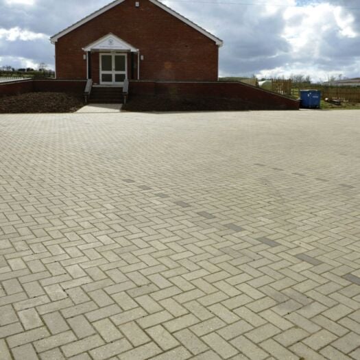 Brett Paving _ Concrete 'Omega' Natural - BLOCK PAVING