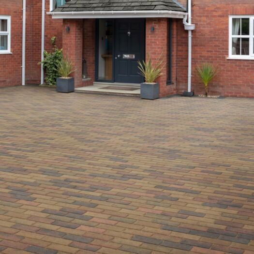 Stonemarket Paving _ Concrete 'Pavedrive' Burnt Ochre-BLOCK PAVING