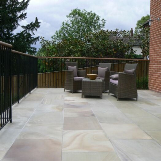 Paving Superstore Pro Range_Sawn & Sandblasted Sandstone Buff Pink-PAVING SLABS