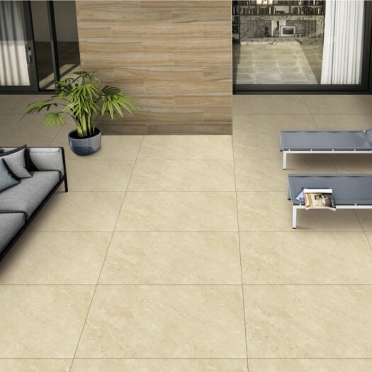 Strata Paving _ Porcelain 'Sansar' Polar Ivory - PAVING SLABS