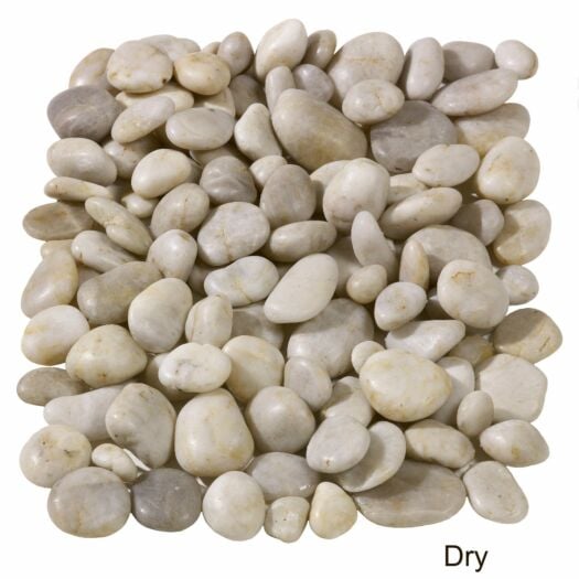 Chinese Natural White Polished Pebbles